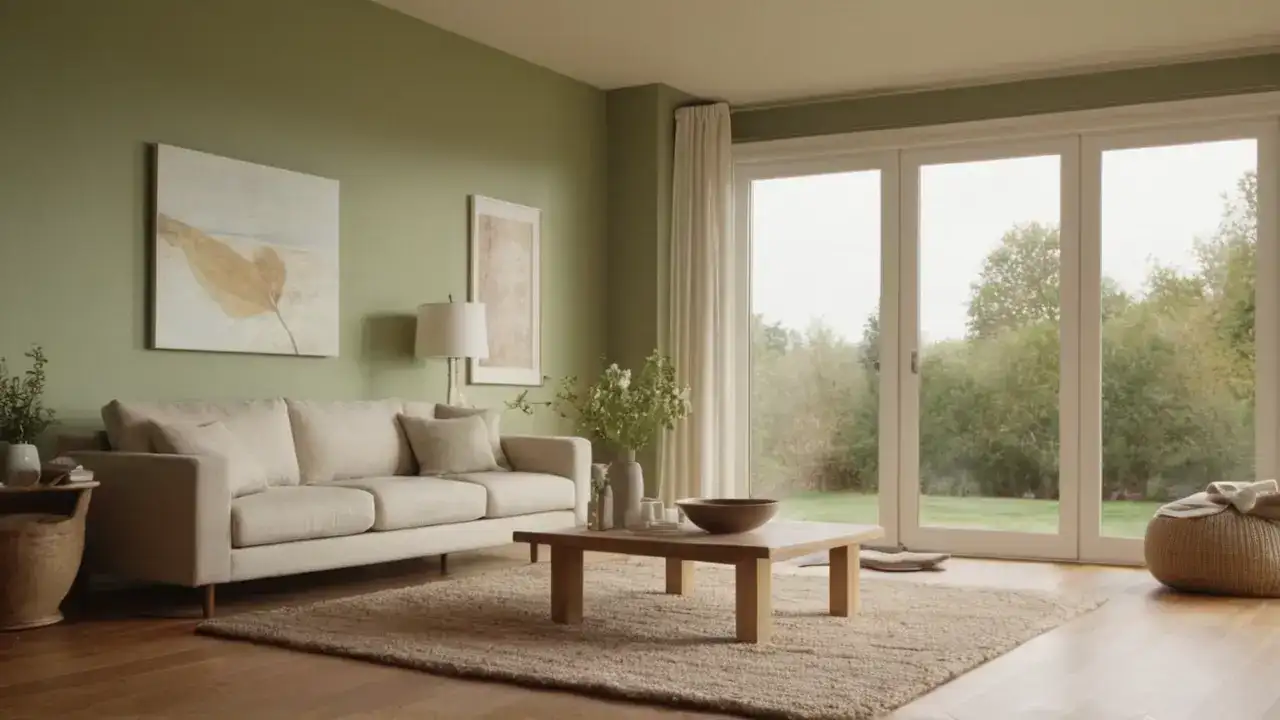 Movimiento sereno en espacio luminoso y tranquilo