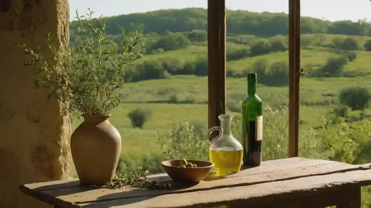 Tranquilidad rural, luz y naturaleza