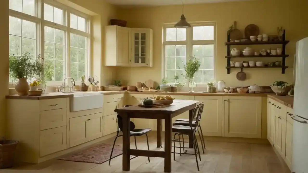Una cocina cálida, luz y vida