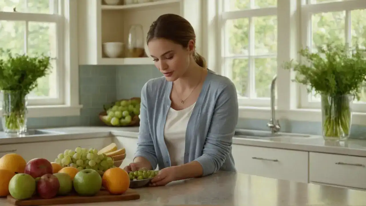 Luz cálida y cocina serena