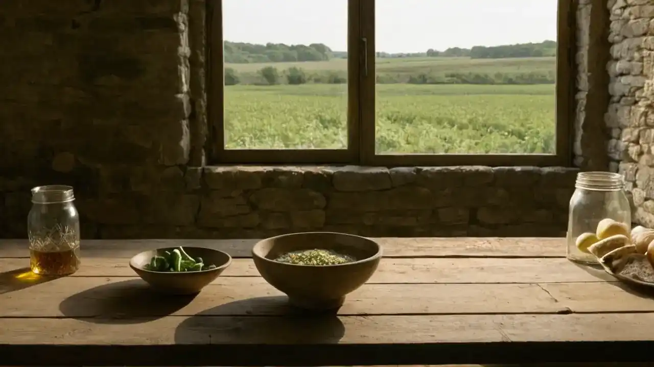 Solidez y quietud en un rincón antiguo