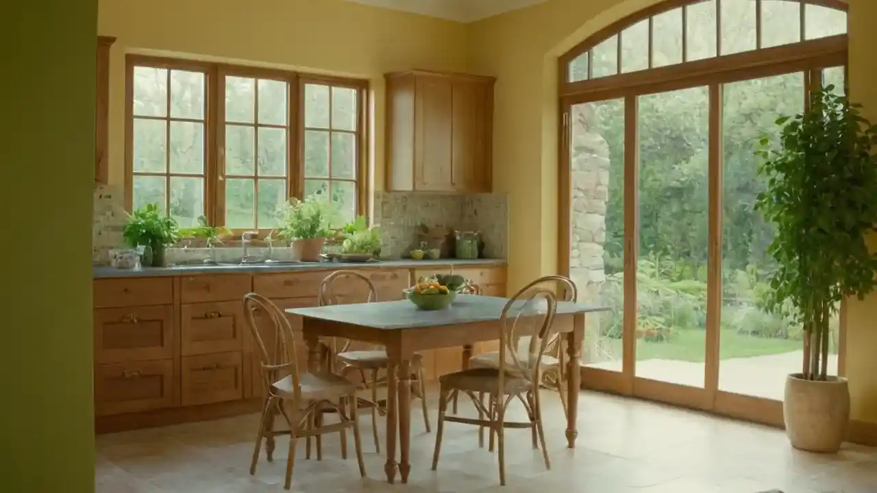 Cocina tranquila, luz natural, serenidad y detalle