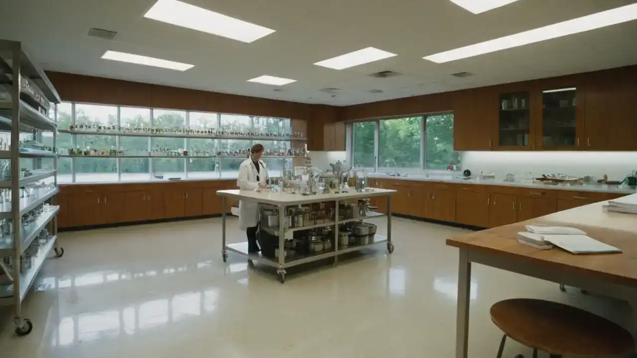 Laboratorio científico, orden y reflexión