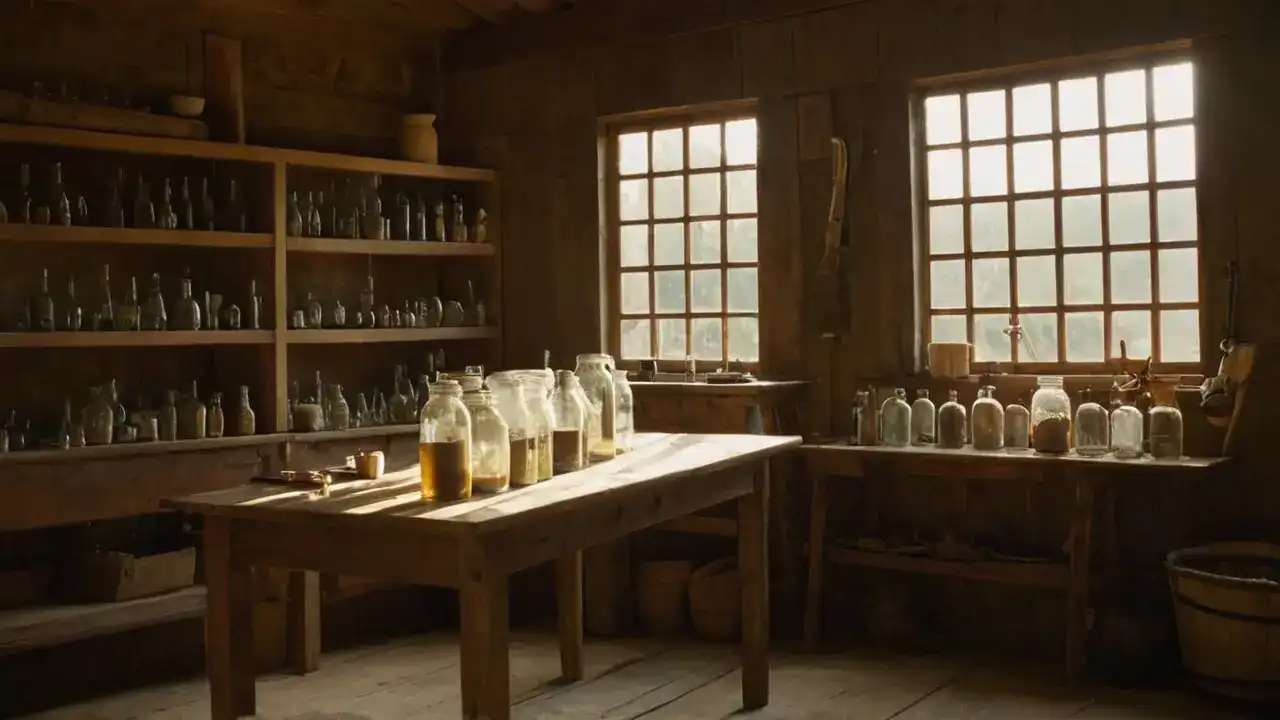 Un artesano examina fermentos en calma