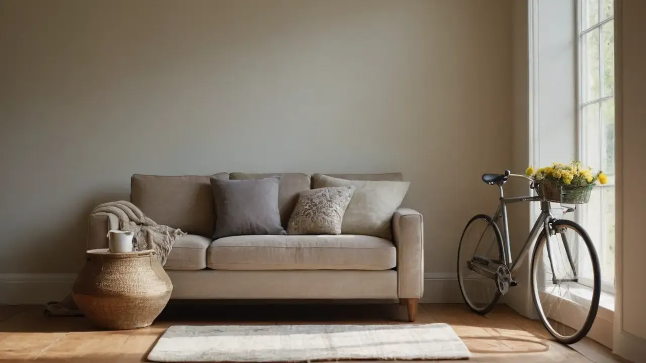 Un salón cálido, tranquilo y acogedor