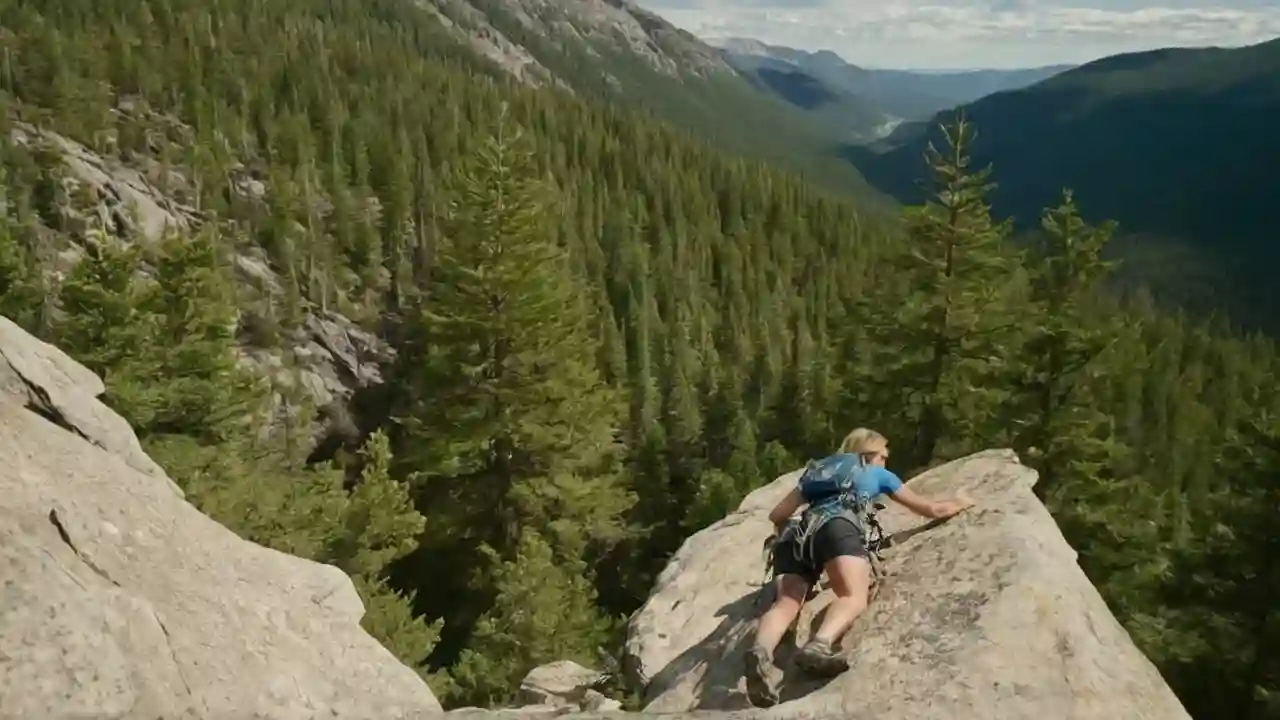 Escala humana en montaña agreste