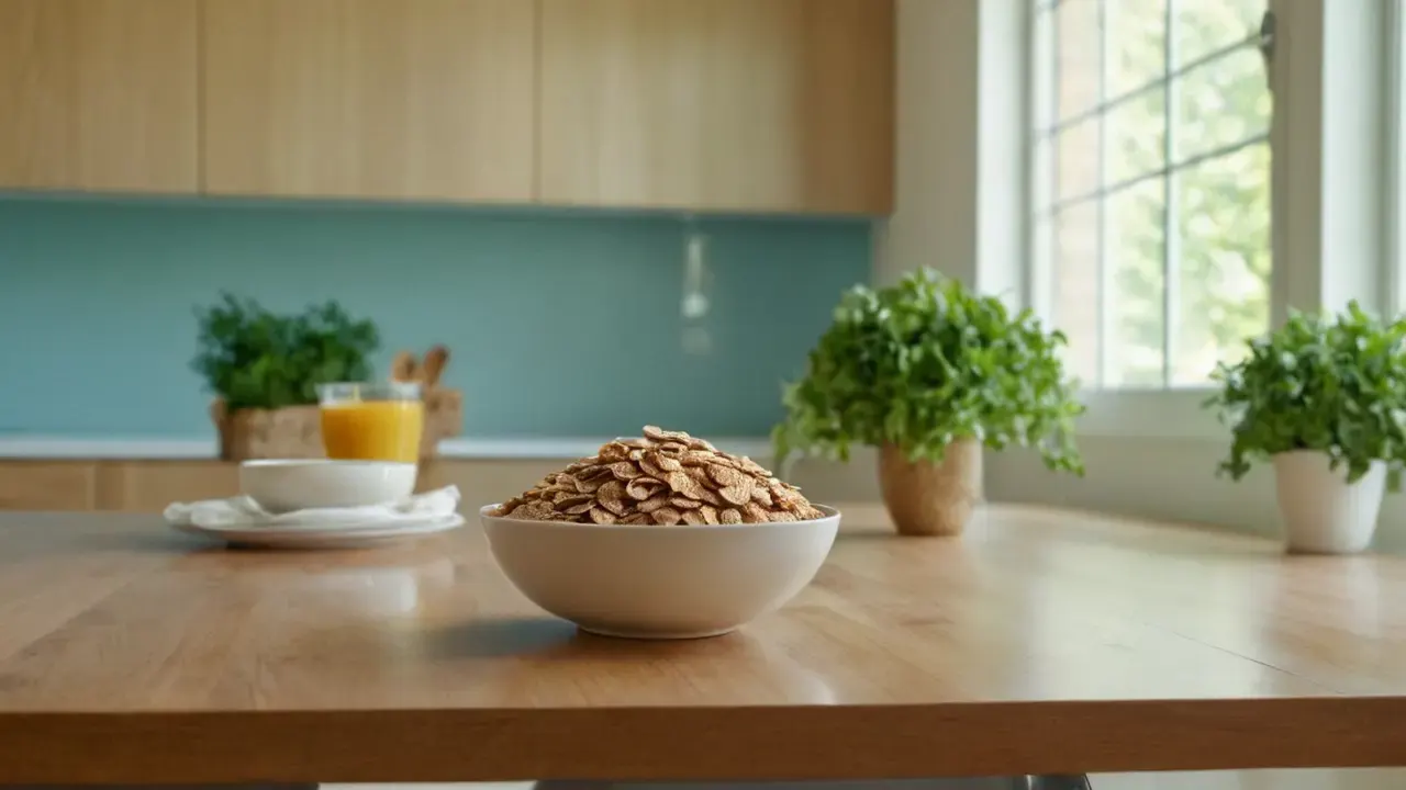 Luz cálida ilumina cocina moderna y tranquila