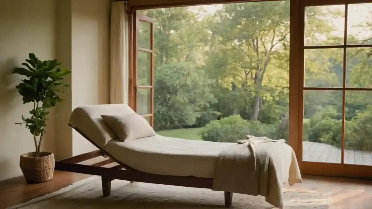 Serenidad en un cuarto iluminado y natural