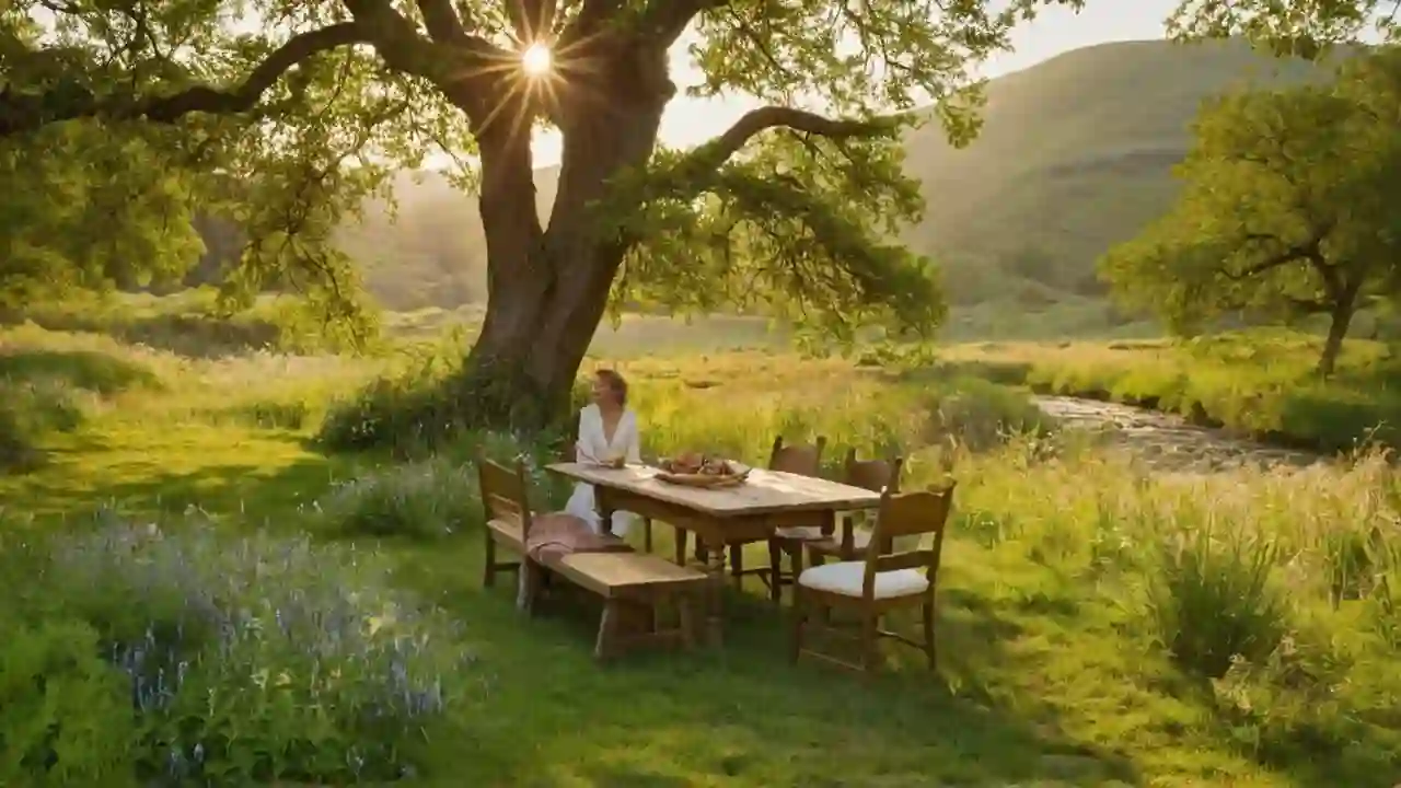 Tranquilidad en luz y naturaleza