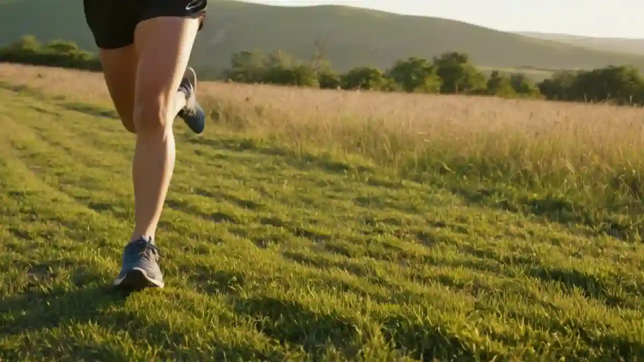 Corredor en campo, luz y paisaje