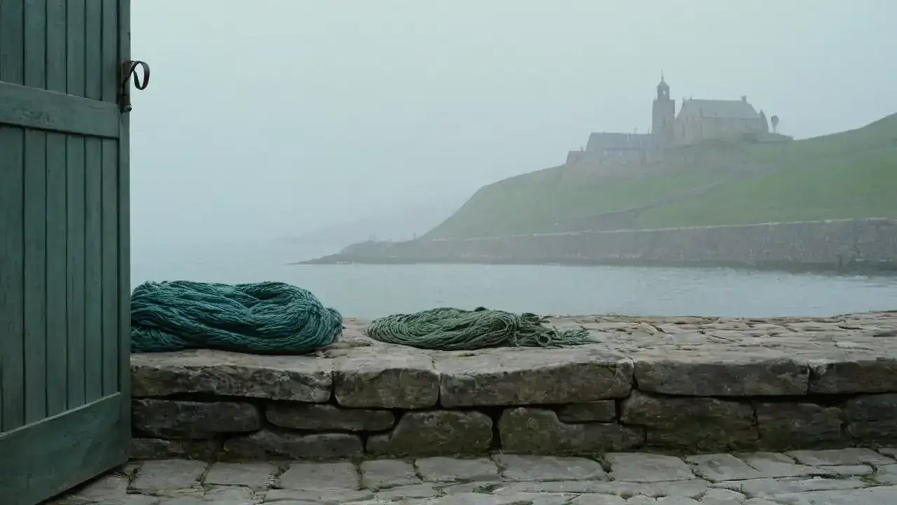 Paseo gris, piedra, agua y silencio
