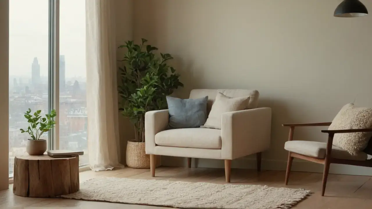 Habitación tranquila, luz y confort