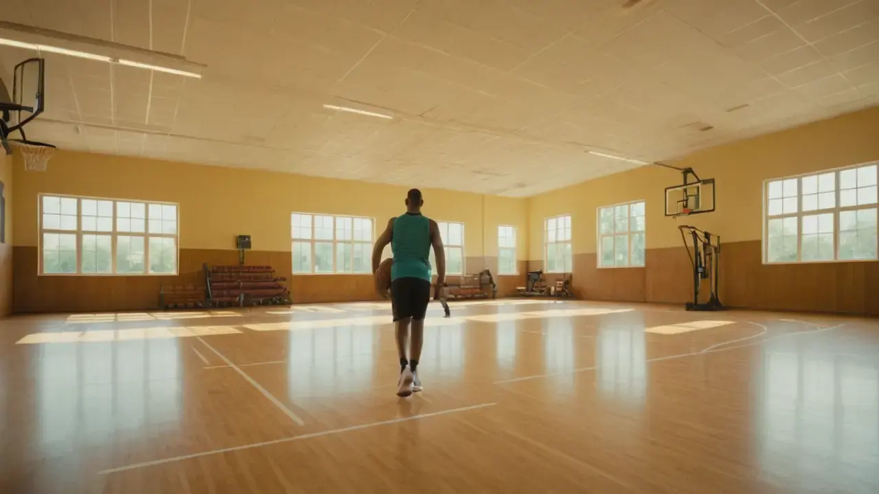 Gimnasio vibrante, movimiento y disciplina