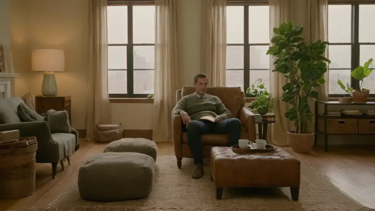 Luz cálida crea un ambiente sereno