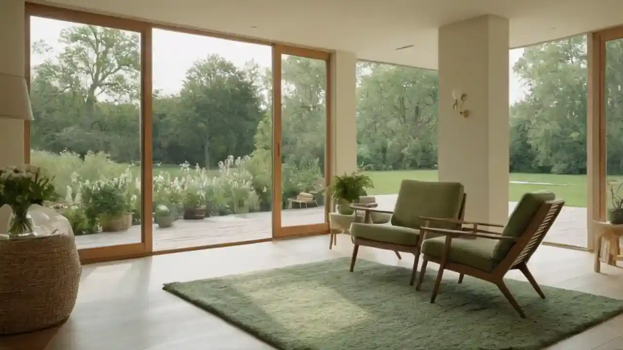 Un salón luminoso, acogedor y detallado