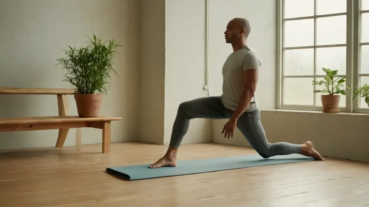 Hombre en calma, luz y quietud