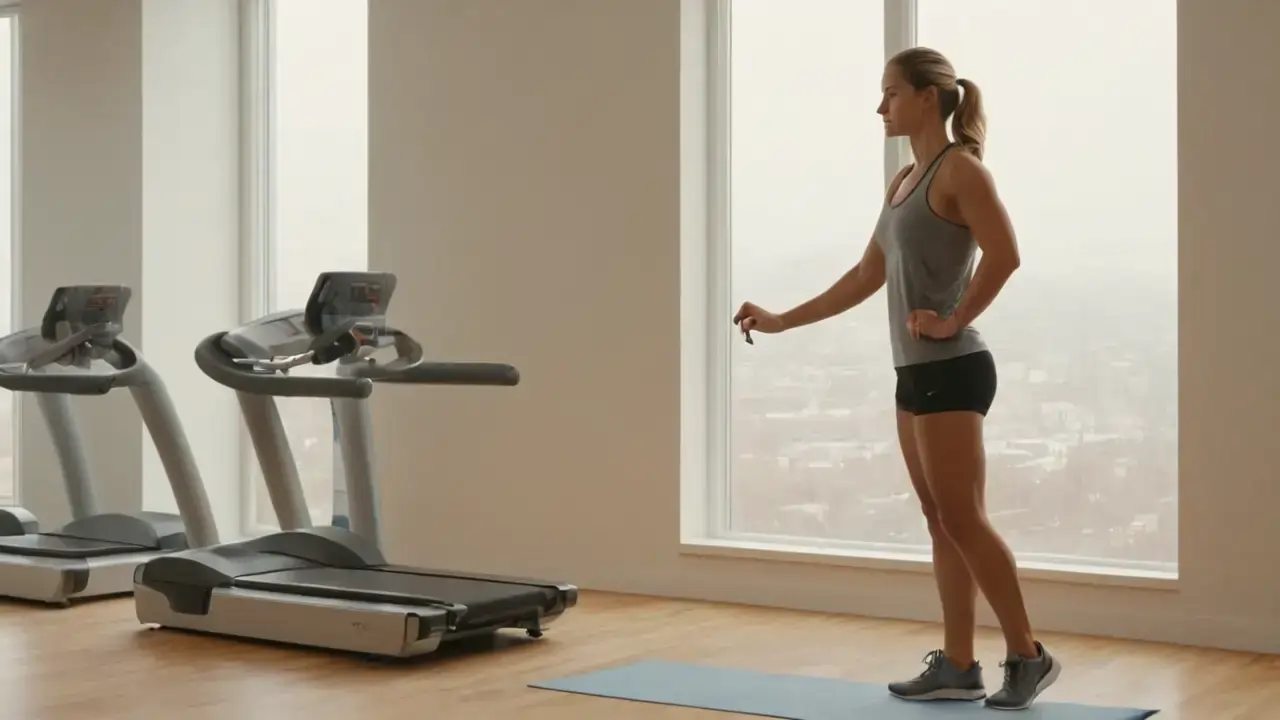 Gimnasio amplio, luz y concentración