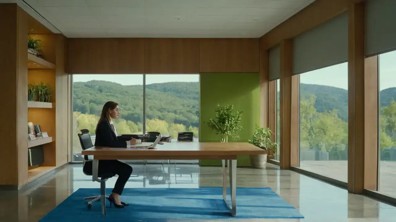 Luz natural ilumina un espacio académico limpio