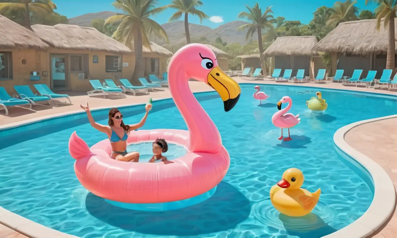 Un día perfecto de verano en la piscina