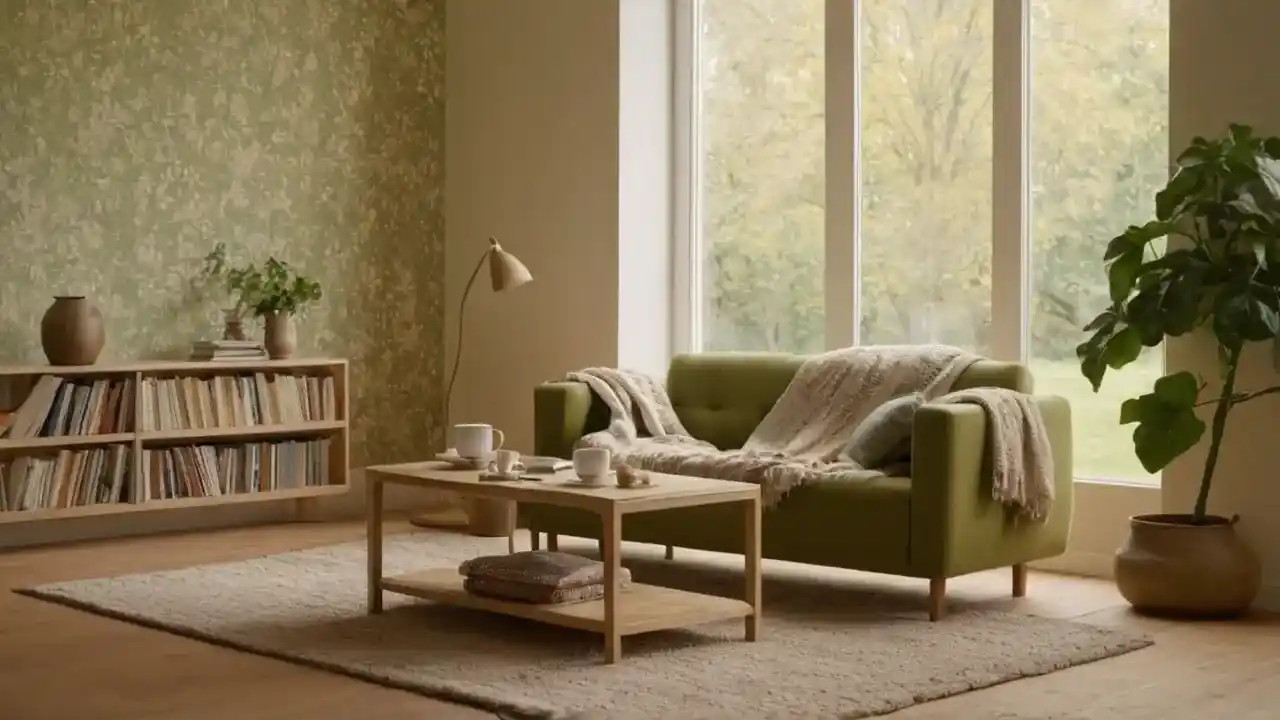 Habitación cálida, luz y calma