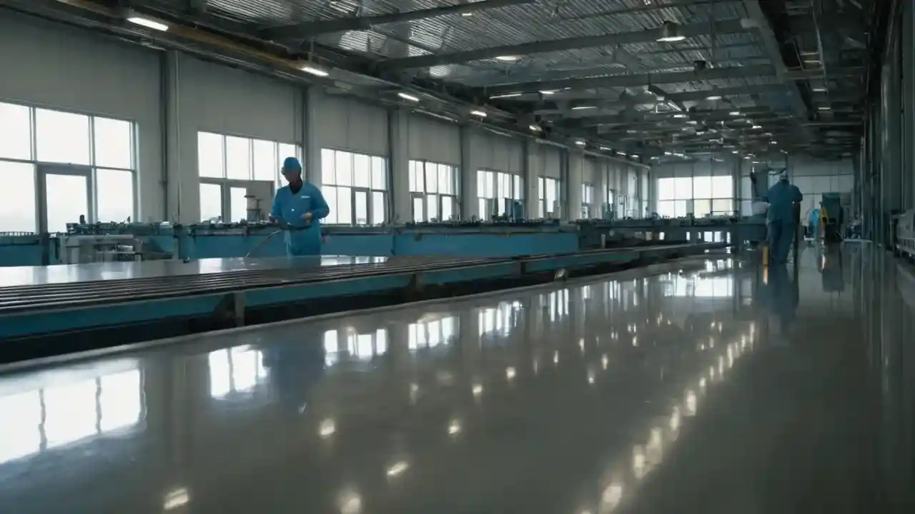 Fábrica industrial, fresca y funcional