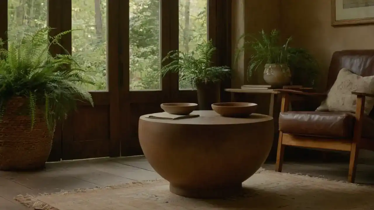 Luz cálida revela hogar tranquilo