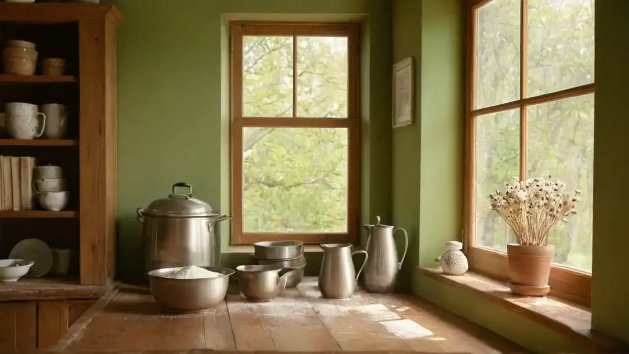 Luz cálida, cocina, tranquilidad y sabor