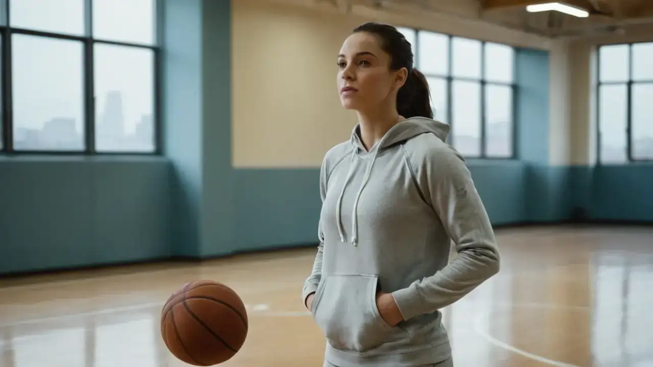 Ejercito femenino, luz y espacio deportivo