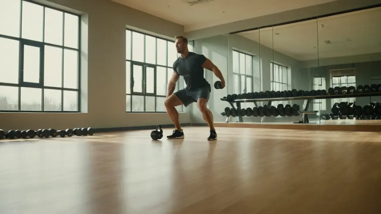 Gym, luz, músculo, espacio, concentración