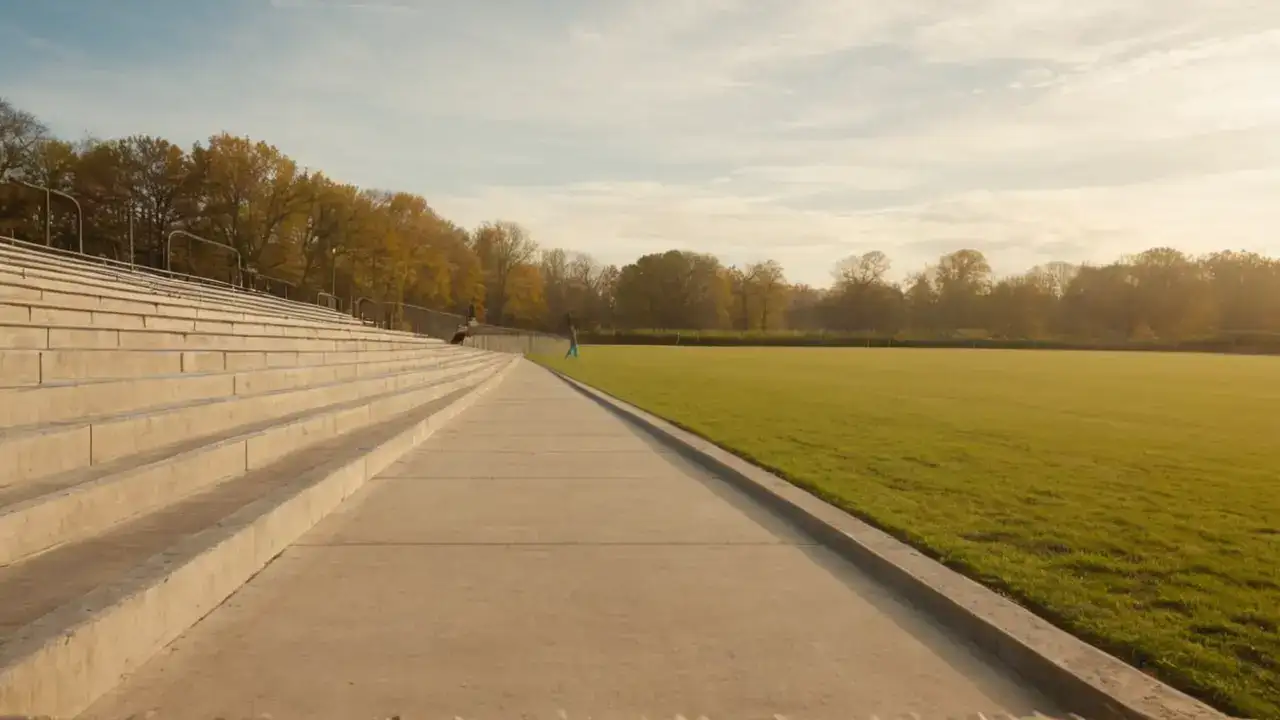 Corredor en la luz y movimiento