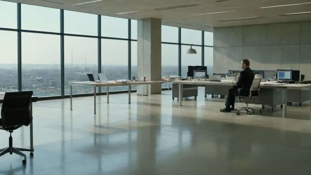 Laboratorio moderno, silencio y observación