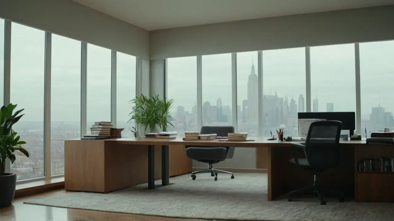 Espacio de trabajo ordenado y profesional