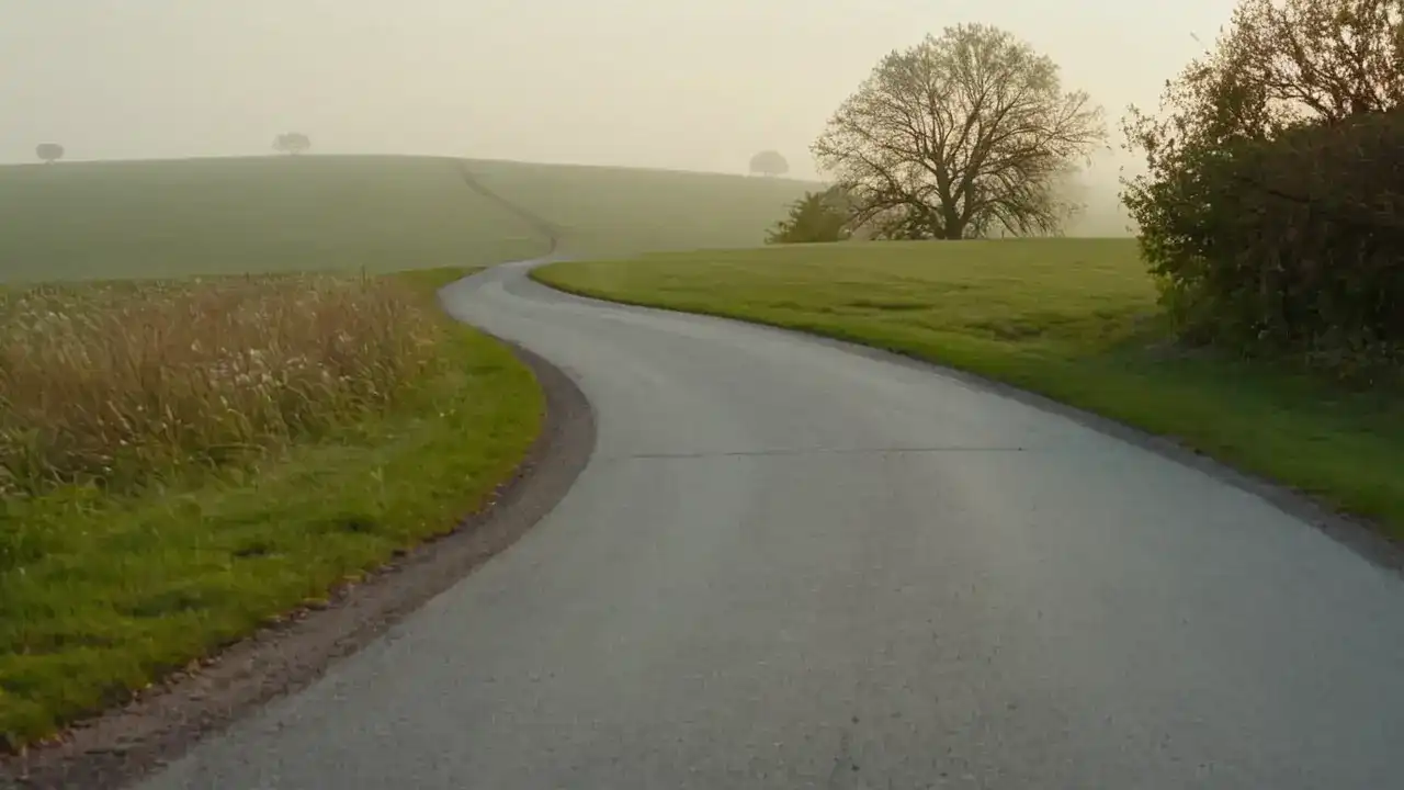 Corredor solitario, luz y espacio