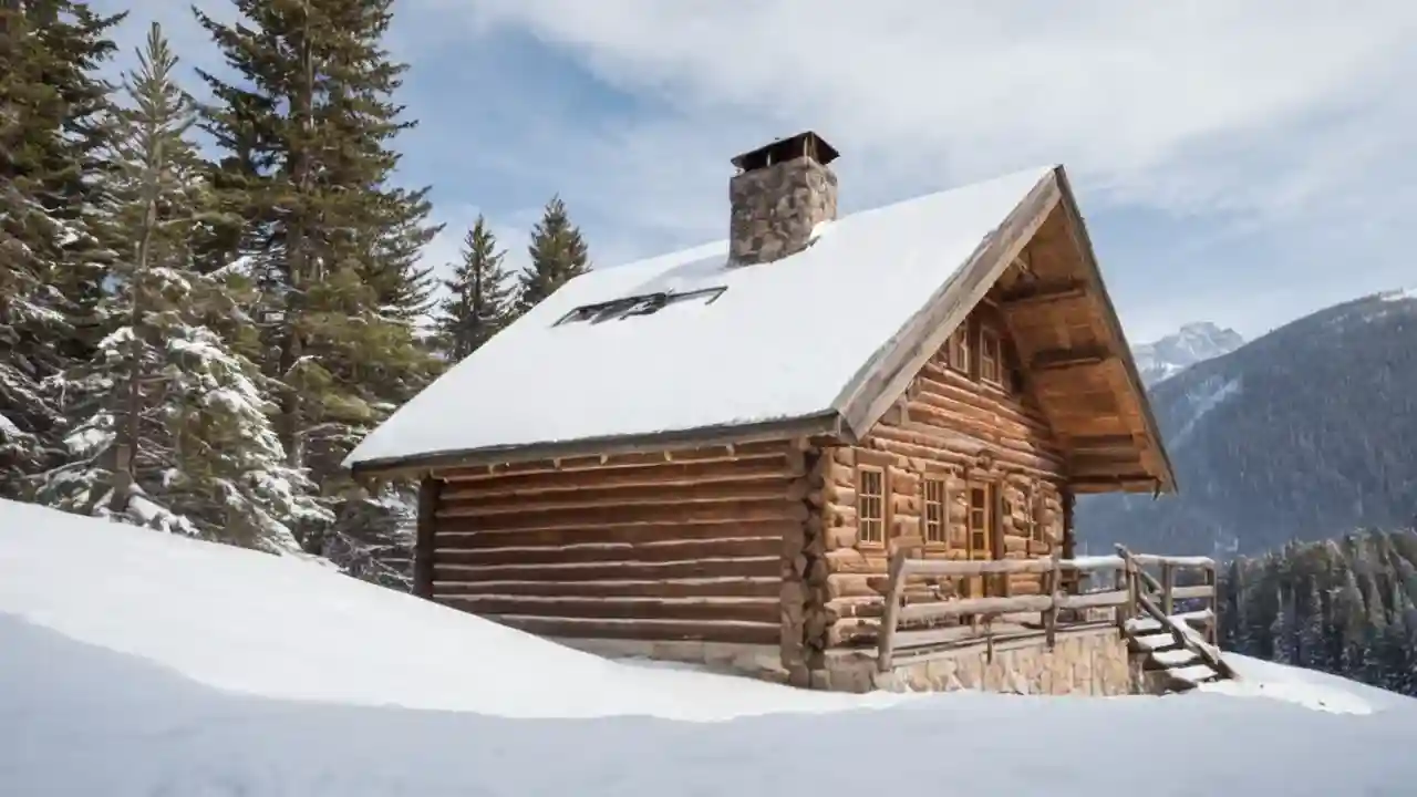 Montaña nevada, imponente y serena