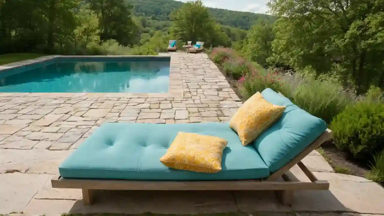 Sol cálido, piscina turquesa, paz completa