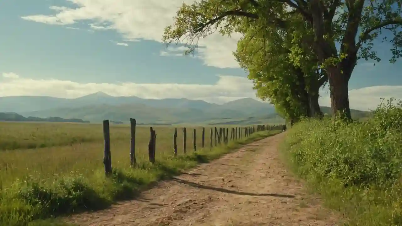 Corredor, paisaje extenso, luz y distancia