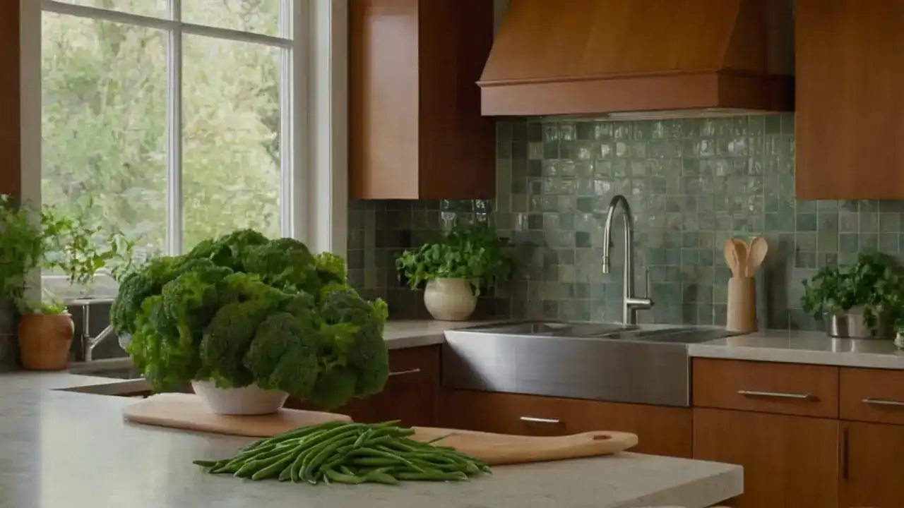 Cocina moderna, luz natural y calma